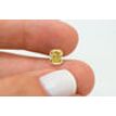 Cushion Cut Loose Fancy Yellow 1.08 Carat VS1