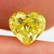 Heart Diamond Fancy Yellow Color 1.70 Carat SI1