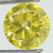 Round Cut Diamond Fancy Yellow SI2 1.51 Carat