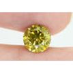 2.52 Carat Round Diamond Fancy Yellow Color SI2 