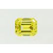 Emerald Shape Diamond Fancy Yellow Color 1.01 Carat VS1 Certified
