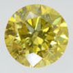 Round Diamond Fancy Yellow Color 0.90 Carat SI1