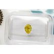 Pear Shape Diamond Yellow Color 0.54 Carat SI1 IGI Certificate