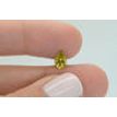 Pear Shape Diamond Fancy Yellow Color 0.76 Carat VVS2 Certified