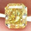 Loose Fancy Yellow Radiant Diamond 1.03 Carat SI1