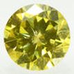 Round Cut Diamond Fancy Yellow 1.01 Carat SI1