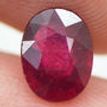 Loose Red Ruby Oval Gemstone 1.42 Carat