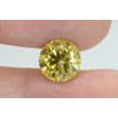 Round Cut Diamond Fancy Yellow Color 3.02 Carat SI2