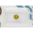 Round Cut Diamond Fancy Yellow Color 1.03 Carat SI1 IGI Certificate