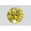 Round Diamond Fancy Yellow Color 0.90 Carat SI1