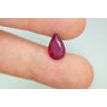 Loose Red Pear Ruby Gemstone 2.96 Carat