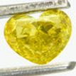 Heart Diamond Yellow Color 0.70 Carat VS2