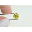 Fancy Yellow Round Cut Diamond 2.55 Carat SI2