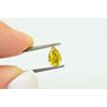 GIA Pear Shape Diamond Fancy Deep Brownish Yellow 0.63 Carat SI2