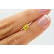 Loose Cushion Shaped Diamond Fancy Yellow Color Natural Enhanced 1.06 Carat VS2