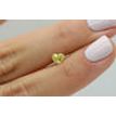 Yellow Heart Shape Diamond 0.71 Carat SI1 Certified