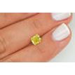 Loose Radiant Diamond Fancy Yellow 1.07 Carat SI1