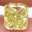 Loose Yellow Radiant Diamond 0.87 Carat VS1