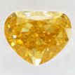 Heart Cut Diamond Fancy Brown Yellow 0.58 Carat VS2 IGI Certificate