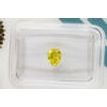 Pear Shape Diamond Fancy Yellow Loose 0.51 Carat VS2 IGI Certificate
