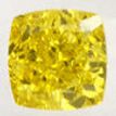 Cushion Cut Diamond Fancy Yellow 0.56 Carat VVS2 IGI Certificate