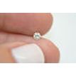 Loose Round Shaped Diamond Natural Enhanced Real 0.15 Carat K/SI2 For Engagement