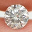 Loose Round Shape Natural Diamond 0.52 ct F/SI1