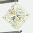 Princess Shaped Diamond H Color SI1 Enhanced Natural Certified 5.33MM 1.05 Carat