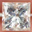 Natural Princess Diamond Loose 0.97 Carat F/SI1 5.19 MM