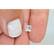 Loose Princess Shaped Real Diamond 0.96 Carat F/SI1 5.37X5.14 MM