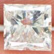 Loose Princess Shaped Real Diamond 0.96 Carat F/SI1 5.37X5.14 MM