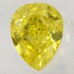 Pear Shape Diamond Fancy Yellow Loose 0.51 Carat VS2 IGI Certificate
