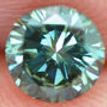 Round Shape Fancy Green Diamond 0.41 Carat VS1 4.90 MM
