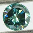 Round Shape Fancy Green Diamond 0.41 Carat VS1 4.90 MM