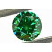 Round Shape Diamond Fancy Green Color 0.36 Carat SI2 IGI Certified