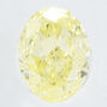 Oval Diamond Natural Fancy Yellow 0.36 Carat SI2 IGI Certificate