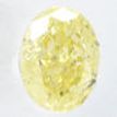 Oval Cut Diamond Natural Fancy Yellow Color I1 IGI Certified 0.39 Carat