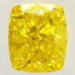 Cushion Cut Diamond Fancy Yellow IGI Certified 0.44 Carat VVS2