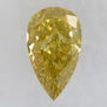 Pear Shape Diamond Fancy Yellow Brown 0.47 Carat SI1 IGI Certificate