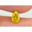 Pear Shape Diamond Fancy Yellow Color 0.38 Carat VS2