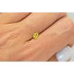 Pear Shape Diamond Fancy Yellow Color 0.38 Carat VS2