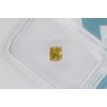Cushion Cut Diamond Fancy Yellow Brown 0.30 Carat SI1 IGI Certificate