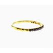 Black Diamond Wedding Band Yellow Gold Stacking 0.20 Carat