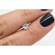 Loose Princess Cut Diamond 0.55 Carat E/SI2 Certified Natural Enhanced For Ring