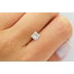 Princess Shape Diamond Loose 0.90 Carat F/SI2 Certified Natural Enhanced Real