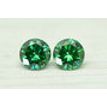 Diamond Pair Round Shape Green Color VS1/2 0.44 TCW