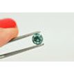 Green Diamond Loose Round Shape Fancy Color SI1 Enhanced Polished 0.44 Carat