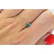 Green Diamond Loose Round Shape Fancy Color SI1 Enhanced Polished 0.44 Carat