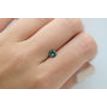 Loose Round Shape Diamond Fancy Green 0.59 Carat Enhanced VS2 Certified For Ring
