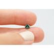 Loose Round Shape Diamond Fancy Green 0.59 Carat Enhanced VS2 Certified For Ring